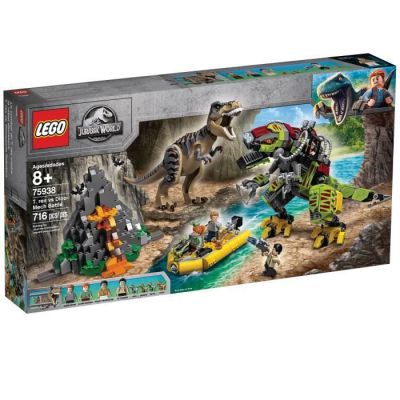 image LEGO-Jurassic World La bataille du T. rex contre le Dino Mech J, 716 Pièces 75938