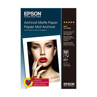 image EPSON Pack de 1 Archival papier mat - A3+ - 50 feuilles - 192g/m2