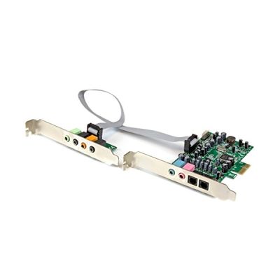 image STARTECH Carte son PCI Express 7.1 canaux pour son surround - 24 bit 192 KHz - 92 dB - S/PDIF Sortie