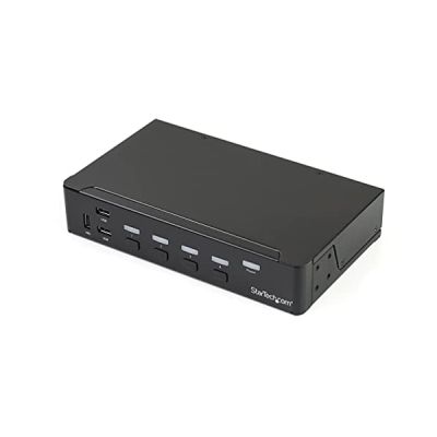 STARTECH Switch KVM USB DisplayPort à 4 ports avec hub USB 3.0 intégré - 4K 30 Hz