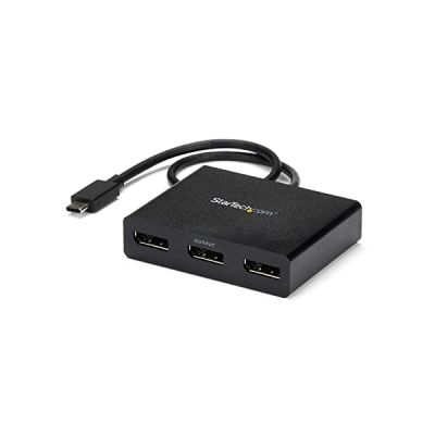 image STARTECH Hub USB C DisplayPort - 3 ports - Hub MST USB-C vers DisplayPort - Splitter multi-écrans USB Type-C vers 3x DP