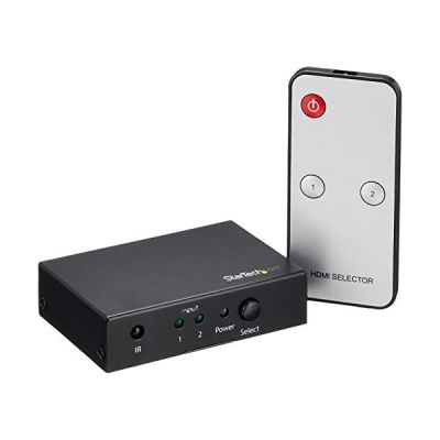 image STARTECH Switch HDMI à 2 ports - Commutateur HDMI 2x1 - Ultra HD 4K 60 Hz - 3840 × 2160 - 4K - 2 Input Device - 1 Affichage