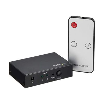 STARTECH Switch HDMI à 2 ports - Commutateur HDMI 2x1 - Ultra HD 4K 60 Hz - 3840 × 2160 - 4K - 2 Input Device - 1 Affichage
