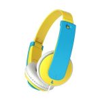 image produit Casque enfant JVC HA-KD7 Bleu/Jaune avec limiteur de volume