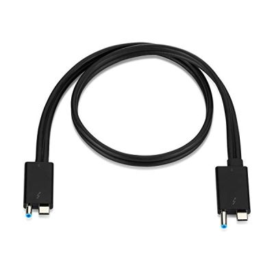 image HP 3XB95AA Câble Thunderbolt 0,7 m Noir - Câbles Thunderbolt (Male, Male, 0,7 m, Noir, 1 pièce(s))