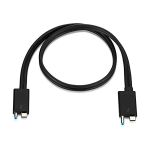 image produit HP 3XB95AA Câble Thunderbolt 0,7 m Noir - Câbles Thunderbolt (Male, Male, 0,7 m, Noir, 1 pièce(s))