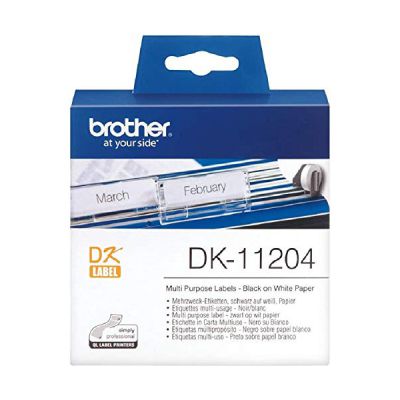 image Brother DK-11204 Technologie d'impression thermique directe Noir/Blanc