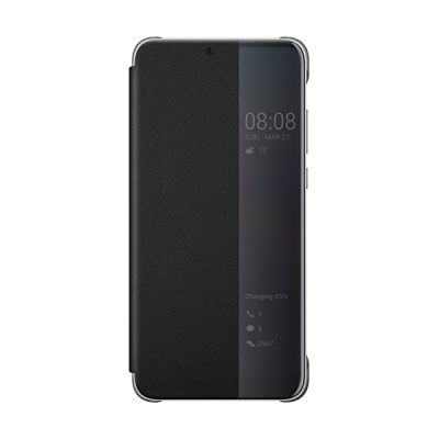 Huawei Officiel Smart View Flip Cover Coque Housse Étui pour Huawei P20 - Noir