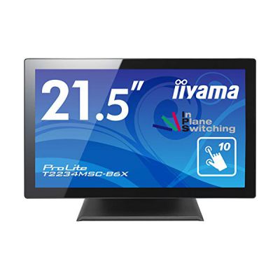 image iiyama Prolite T2234MSC-B6X - Écran LED - 21.5" - écran Tactile - 1920 x 1080 Full HD (1080p) - IPS - 350 CD/m² - 500:1-8 ms - HDMI, VGA, DisplayPort - Haut-parleurs - Noir