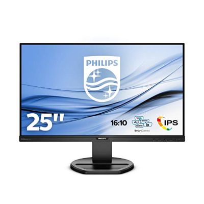 image Philips Moniteur LCD avec PowerSensor 252B9/00 - Écrans Plats de PC (63,5 cm (25"), 1920 x 1200 Pixels, Full HD, LED, 5 ms, Noir)