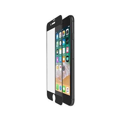 image Belkin - ScreenForce - Film de protection d'écran en verre tempé avec couverture bord à bord (edge to edge) pour iPhone 7+ / 8+, Noir