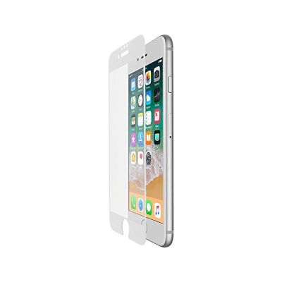 image Belkin - ScreenForce - Film de protection d'écran en verre tempé avec couverture bord à bord (edge to edge) pour iPhone 6, 6s, 7, 8, Blanc