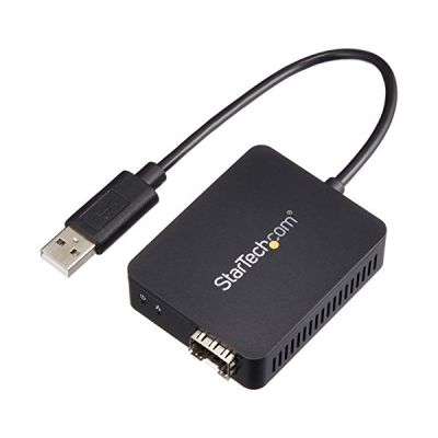 image STARTECH Adaptateur réseau USB 2.0 vers fibre optique avec SFP ouvert - Convertisseur USB vers Ethernet 10/100 Mbps - USB