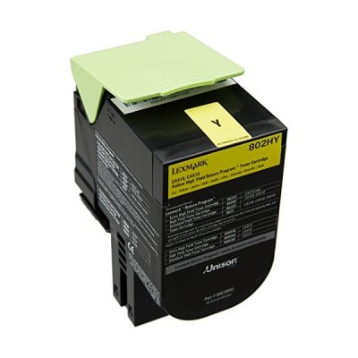 image Lexmark 80C2HY0 Cartouche de Toner Laser pour Imprimante CX410/510 Jaune