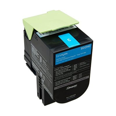 image Lexmark 80C2HC0 Cartouche de Toner Laser pour Imprimante CX410/510 Cyan