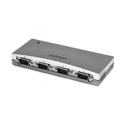 image STARTECH Hub série RS232 à 4 ports - Adaptateur USB vers 4x DB9 RS232 alimenté par bus - USB - PC, Mac - 4 x Nombre de ports