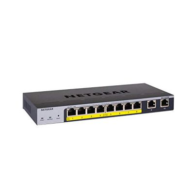 image NETGEAR GS110TPP-100EUS Switch Smart Managed Pro Gigabit Ethernet PoE + 8 ports avec 2 ports en cuivre et gestion du cloud (GS110TPP)