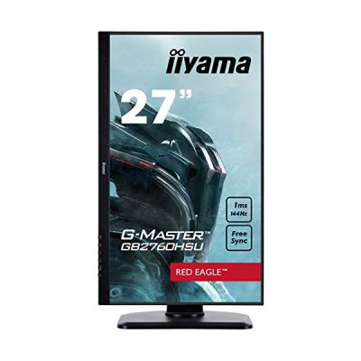 image Iiyama G-Master Red Eagle GB2760HSU-B1 Moniteur Gaming 27" Full HD 1 ms Freesync 144 Hz VGA/DP/HDMI Hub USB Pied réglable en hauteur Multimédia Châssis Slim Noir