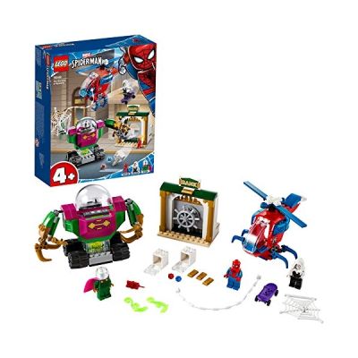 LEGO Super-Héros Marvel Spider-Man La Menace de Mystério, Hélicoptère pour enfants d'âge préscolaire, 169 pièces, 76149