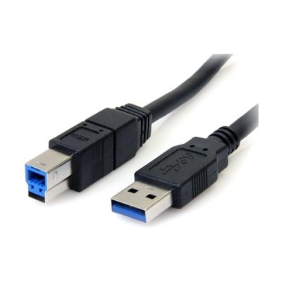 image STARTECH Câble pour transfert de données SuperSpeed USB3SAB10BK - 3,05 m USB - Pour PC, Ordinateur Portable, Serveur - 1 Pack