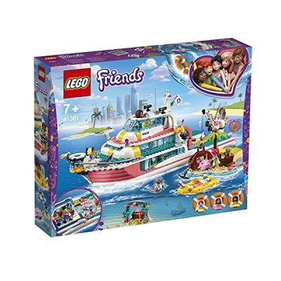 LEGO-Friends Le bateau de sauvetage, 908 Pièces 41381
