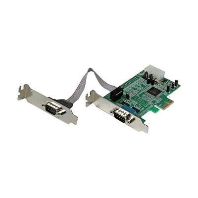 STARTECH Carte PCI Express à Faible Encombrement avec 2 Ports Série RS232 - UART 16550 - PCI Express - PC - 2 x Nombre de ports