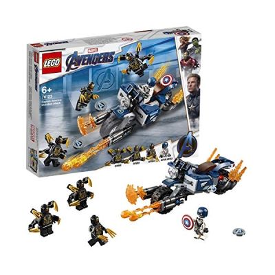 image LEGO Marvel Super Heroes Captain America et l'attaque des Outriders, 167 Pièces 76123
