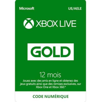 image Abonnement Xbox Live 12 mois à télécharger