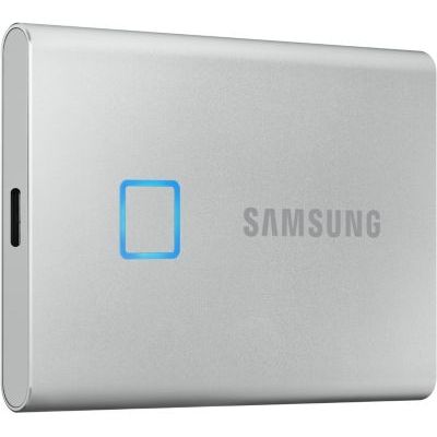 image SAMSUNG T7 Touch 500 Go USB 3.2 SSD externe argent - MU-PC500S/WW