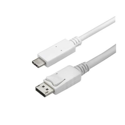 image STARTECH Câble adaptateur USB-C vers DisplayPort 4K 60 Hz de 3 m - Blanc - première extrémité: 1 x USB Type C Mâle Thunderbolt
