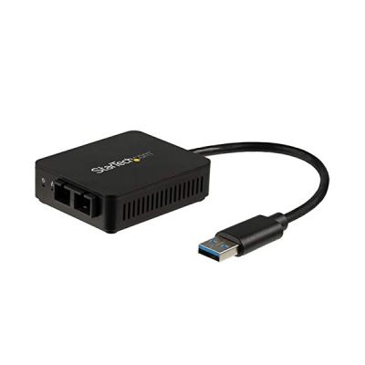 image STARTECH Adaptateur réseau USB 3.0 vers fibre optique SC Gigabit Ethernet jusqu'à 550 m - 1000Base-SX - 1 Port(s) - USB