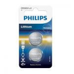 image produit Philips Minicells Batterie CR2032P2/01B - Piles domestiques (Single-use battery, CR2032, Lithium, 3 V, 2 pièce(s), 210 mAh) - livrable en France