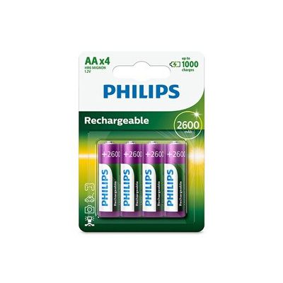 image Philips MultiLife batterie NiMH AA Mignon 2600 mAh 4er Paquet