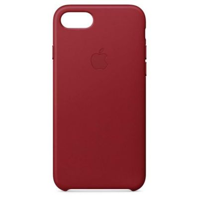 image Apple Coque en cuir (pour iPhone 8 / iPhone 7) - (PRODUCT)RED
