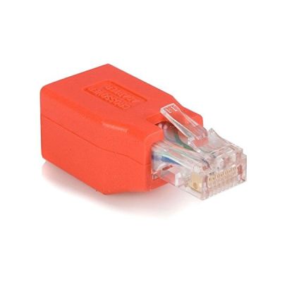 STARTECH Adaptateur Gigabit Ethernet Cat 6 vers la répartition - 1 x RJ-45 Mâle Réseau - 1 x RJ-45 Femelle Réseau - Rouge