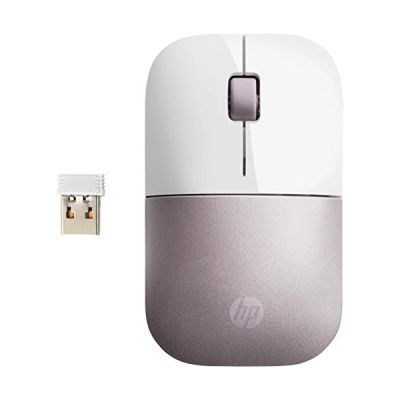 image HP Z3700 - Souris Sans Fil Blanc/Rose (USB, 1200 DPI, Ambidextre)