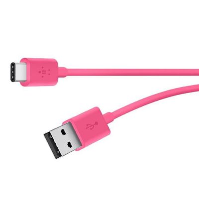 image Belkin Câble de recharge USB 2.0 USB-A vers USB-C, certifié USB-IF et de 1,8 m de long, Rose