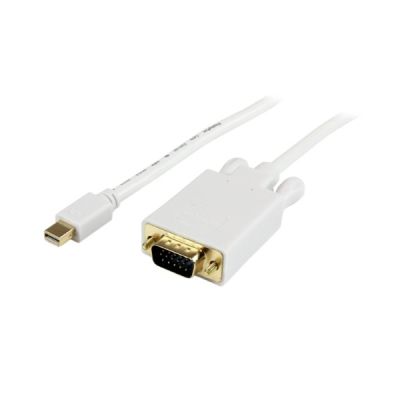 image STARTECH Adaptateur Mini DisplayPort vers VGA - 1920x1200 - Blanc - 1,8m