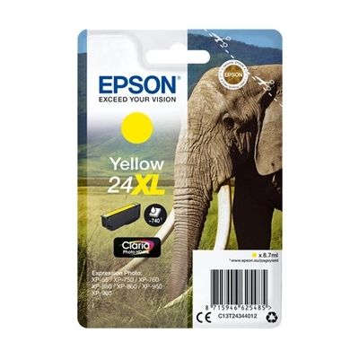 Epson C13T24344022 Cartouche d'encre compatible avec Imprimante Epson Expression Photo/Expression Premium XL Jaune