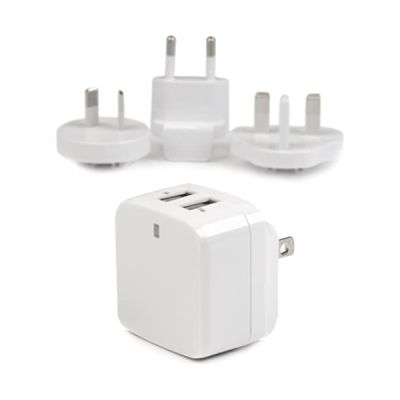 STARTECH Chargeur mural USB à 2 ports - Haute puissance 17W / 3,4A - Chargeur de voyage international