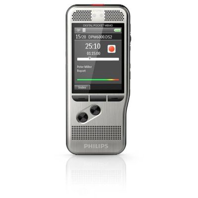 image Philips PocketMemo DPM6000 équipé d'une carte SD de 8 Go