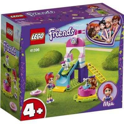 image LEGO Friends, L'aire de jeux des bébés avec Mia et 2 figurines de chien, Slide et Merry font le tour, pour les enfants d'âge préscolaire, 104 pièces, 41396