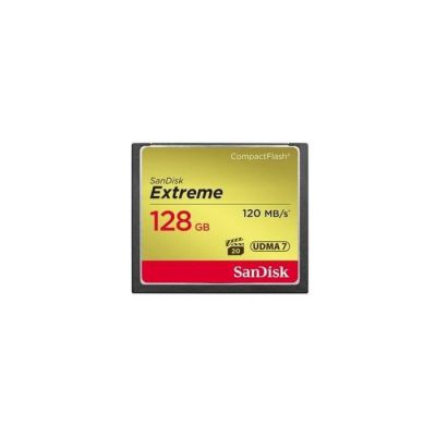 image Carte Mémoire CompactFlash SanDisk Extreme 128 Go UDMA7 avec une Vitesse de Lecture Allant jusqu'à 120 Mo/s (SDCFXSB-128G-G46)