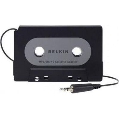 image Belkin - Adaptateur Cassette avec Sortie jack 3,5mm pour Smartphone et Tablette - Noir