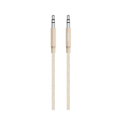 image Belkin - Câble Audio Premium, Jack-Jack 3,5mm - Or Métallique