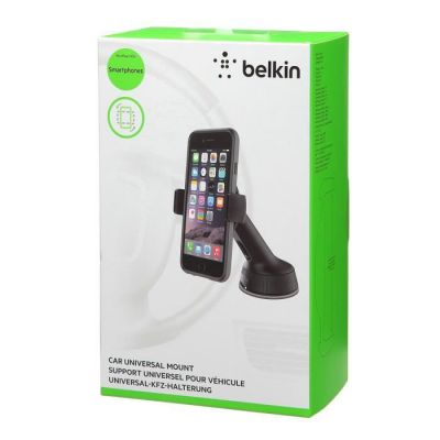 image Belkin Support de voiture universel (iPhone 12, 12 Pro, 12 Pro Max, 12 mini, 11, 11 Pro, 11 Pro Max, XS Max, XS, XR, X, SE, 8/8 Plus, Samsung, LG, Sony, Google, etc.)