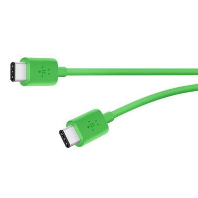 image Belkin - Câble de Charge et Synchronisation USB-C 2.0 vers USB-C pour Smartphone et Tablette - 1,8m - Vert (Compatible Samsung Galaxy S9/S9+)