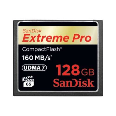 image Sandisk - SDCFXPS-128G-X46 - Carte Mémoire CompactFlash SanDisk Extreme Pro 128 Go UDMA7 - Noir