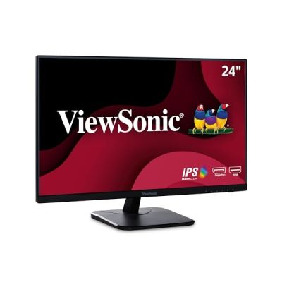 image ViewSonic VA2456-mhd Moniteur IPS 24" Full HD 1920x1080 Pixels, 5ms, VGA, HDMI, DP, Haut-parleurs, Noir