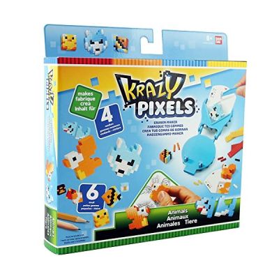 image Bandai - Pretty Pixels - Krazy Pixels - Fabrique à gommes - Set de démarrage - Thème animaux - Loisirs créatifs - 38551